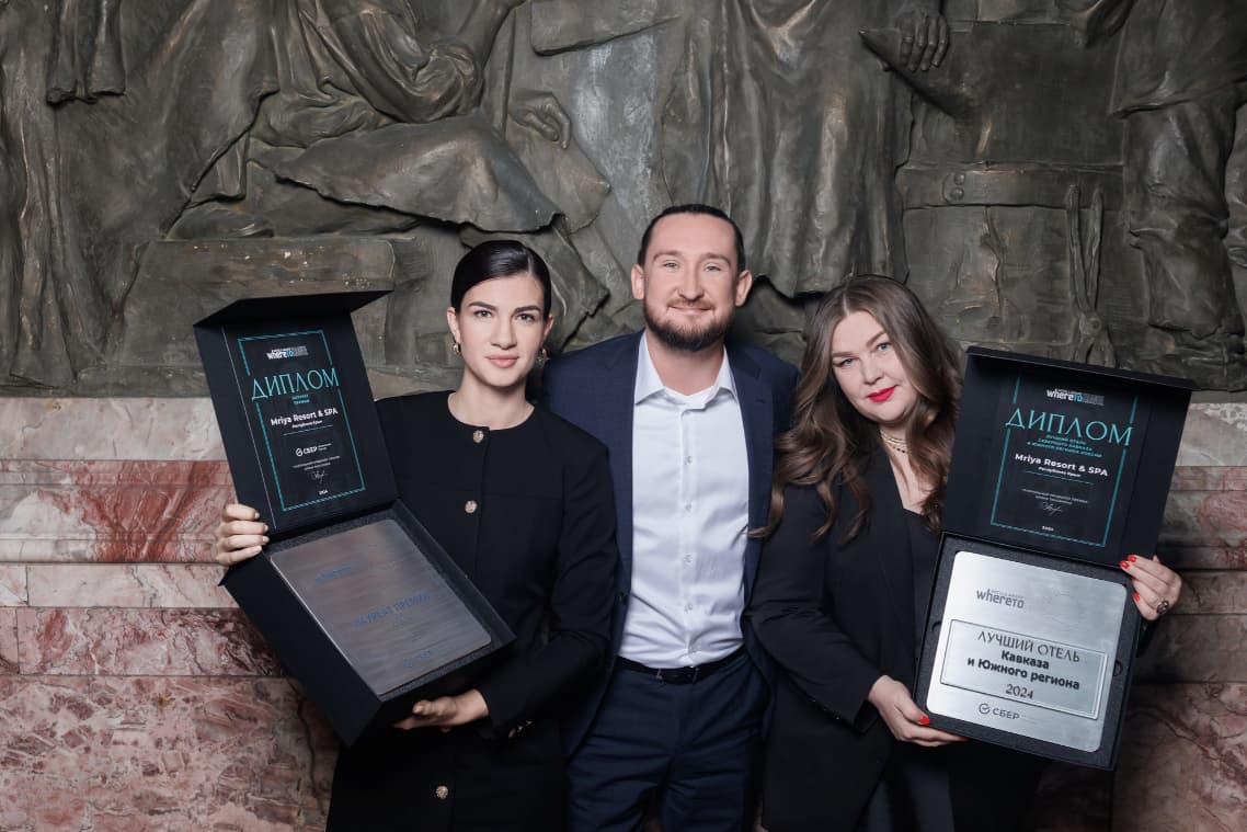 Курорт Сбера «Мрия» стал лауреатом первой Всероссийской отельной премии WHERETOTRAVEL HOTELS AWARD 2024